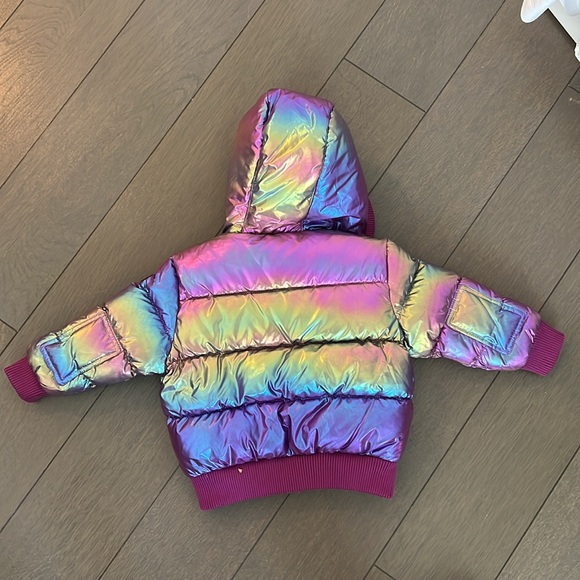 Appaman Rainbow Metallic Duck Down Jacket 2T - Picture 4 of 4